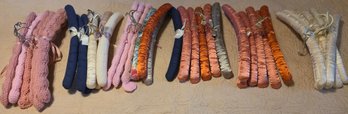 Padded Clothing Hangers Made With Satin Or Crochet Covers