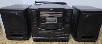 Vintage JVC PC-XC20 3-Disc CD Changer Boombox - Tested And Works