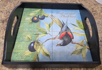Certified International Botanical Birds 4-Tile Square Tray