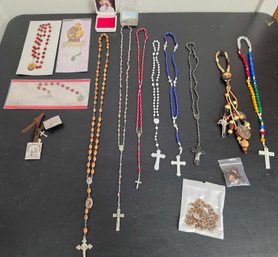Collection Of Rosary Items