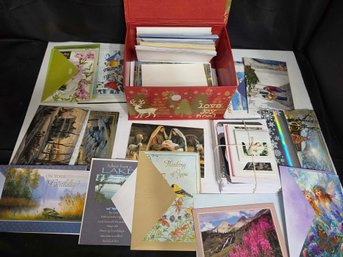 Collection Of Greeting Cards, Post Cards And Envelopes