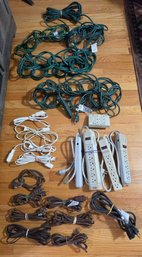 Group Of Surge Protectors,  Indoor And Infoor/outdoor Extention Cords