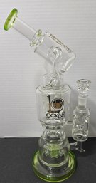Lookah 16' Emerald Sprinkler Perc Triple Chamber Recycler Collectible Glass