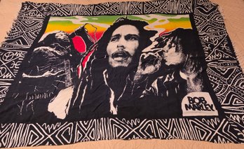 Bob Marley Cotton Fabric Wall Tapestry Or Flag