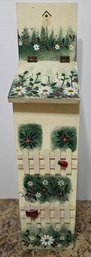 Vintage Hand-painted Birdhouse Is A Decorative