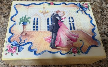 Vintage Gorham 'Wedding Day' Or 'Anniversary' Trinket Box