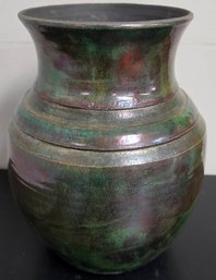 Appears To Be A Decorative Raku Pottery Vase