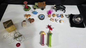 Collection Of Vintage Toys And Small Figurines