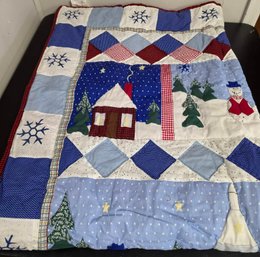 Snow Story Throw Blanket