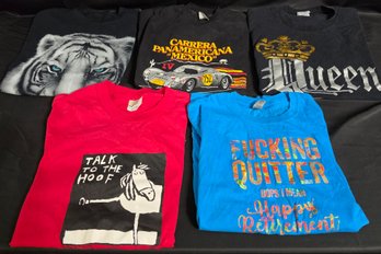 Mens Size Large Graphic T-Shirts