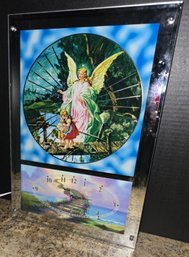 Vintage Psychedelic Guardian Angel Motion Light, A Collectible Item Known For Its Spinning Light Effect