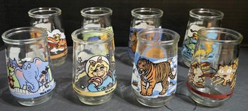 Welch's Collectible Jelly Jars Featuring Various Cartoon Characters