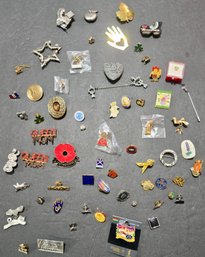 Lot #2 - Group Of Stick Pins, Tie Tacks And More