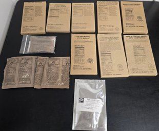 Collection Of Military Meals Ready-to-Eat (MREs) And Components - Expiration Dates Unknown