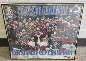 1996 Stanley Cup, Colorado Avalanche, Framed Photo Collectible