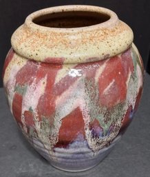Stoneware Vase With Makers Signature