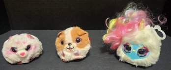 Pomsies Lumies Interactive Plush Toy, And  Ty Beanie Balls (Puffies) Plush Toy