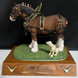 Vintage Figurine Is From The Anheuser-Busch Clydesdale Collection, Titled 'Full Parade Dress