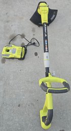 Ryobi 18V ONE Cordless String Trimmer And Edger With A  Charger - Untested