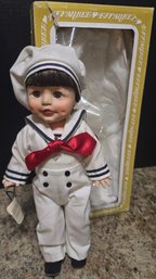 A Vintage 1979 Effanbee Anchors Away Sailor Doll (damaged Box)