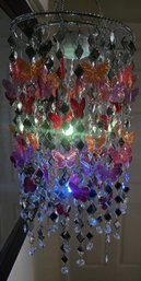 Ultimate Innovations Color Changing Butterfly Metal Chandelier Hanging Light
