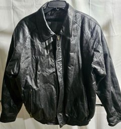 Lee World Leather Coat Size 2XL