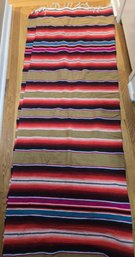 Looks To Be A Vintage Mexican Serape Blanket/throw