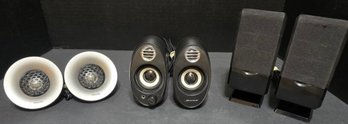 3 Pair Of Small Speakers - All Untested