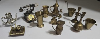 Vintage Brass Dollhouse Miniatures
