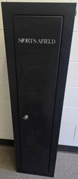 Sports Afield 14-Gun Keyed Lock Gun Cabinet - Lock Has Been Drilled Out