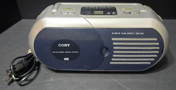 Coby CX-CD232 Portable CD Player With AM/FM Radio - Tested And Works