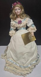 Franklin Mint Heirloom Collection Amy March Porcelain Doll From The Little Women Series
