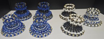 Group Of Handmade Safety Pin Basket Or Candle Holder