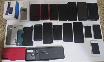 Lot #2 - Group Of Cell Phones Parts Only