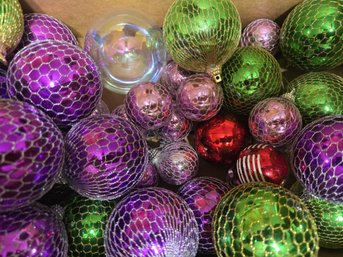 Box Of Christmas Ornaments