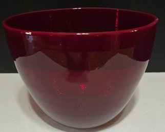 Vintage Ruby Red Glass Bowl