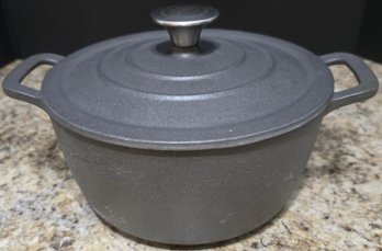 Food Network 3.5-quart Enameled Cast-iron Dutch Oven In Gray
