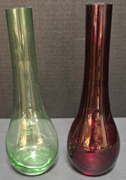Hand-blown Glass Bud Vases