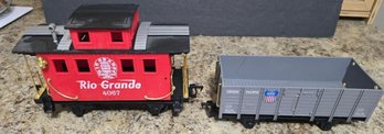 Scientific Toys Eztec Rio Grande 4067 G Scale Tender Train And A Union Model Gondola Car
