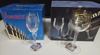 Lot #2 - 2 Sets Of Bohemia Glassware