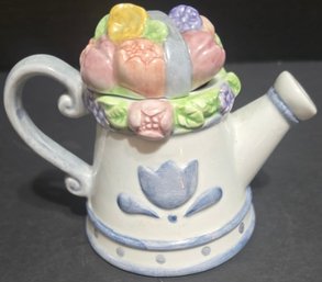 Vintage Papel Giftware May 'How Does Your Garden Grow' Ceramic Teapot