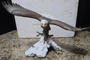 Porcelain Bald Eagle Figurine, From The Cathedral Ministries Eagles Club