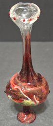 Hand-blown Art Glass Bud Vase