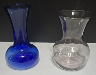 Pair Of Glass Vases