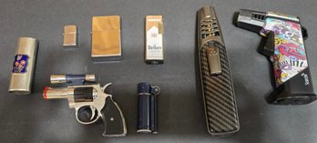 Group Of Lighters And Covers