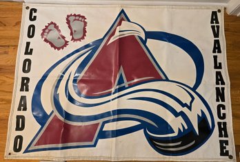 Decorative Flag Featuring The Colorado Avalanche NHL Team Logo