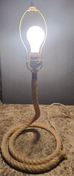 Vintage French Rope Table Lamp