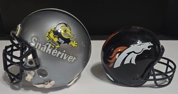 Mini Football Helmets. Denver Bronco Is A Bank