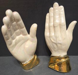Vintage Ceramic Hand Sculptures