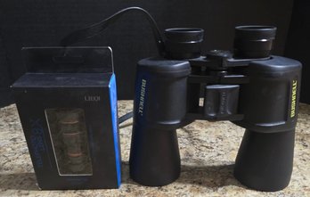 Pair Of Bushnell 13-1056 Powerview Standard Porro-Prism Binocular And A Telephoto Lens - Unopened